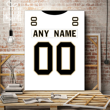 New Orleans Jersey Custom Canvas Print Wall Art for Boy Girl Men Women Football Personalized Canvas Art